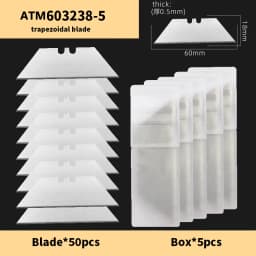 Utility Hook Blades Steel Razor Blades Safety Horn Knife Blades for Cutting Carpets,Wallpaper Tools 10/20/30/50pcs