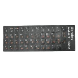 Durable Ukraine Language Ukrainian Keyboard Sticker Alphabet Black Background For PC Laptop Accessorie Computer Keyboard
