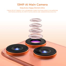 OUKITEL C17 mini Mini Smartphone, Up to 12GB RAM (3+9) + 32GB ROM, Ultra Compact Pocket Small Phone, 4" Mini Display, 2300mAh Battery, Gemini AI, Unlocked Android Mobile Phone