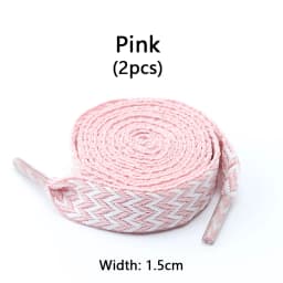 1 Pair Wavy Bread Style Flat Shoelaces Trend Decorative Laces for Sneakers 1.5/2/3 Cm Width Shoe Accessories