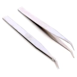 Anti-Static Excellent Quality Tweezers Bend Long nose Cross Tweezers For intersperse Beads Jewerly Sewing Accessories Tools