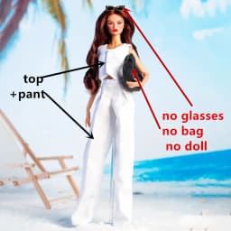 Designed styles Toy Doll accessories dresses Top Skirt Jeans for BarBi Xianxian FR 1/6 scale dolls