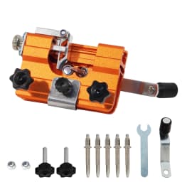 PORIYA Portable Chainsaw Sharpener Jigs With 5 Grinding Head Tool Chain Saw