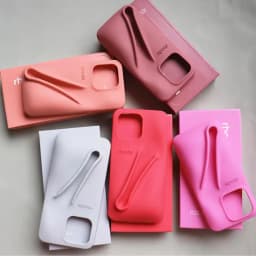 Hot‑Trend Rhode Lip Gloss Holder Cover for iPhone 11‑17, Anti‑Drop 3D Design Thick Silicone Single Shell Phone Accessory