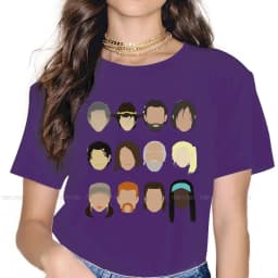 Characters 4XL TShirt The Walking Dead Rick Glenn Daryl Horror Style Streetwear Comfortable T Shirt Women Tee Unique