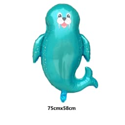 Large Sea Animals Foil Balloons Shark Fish Helium Air Globos Baby Shower Birthday Party Wedding Decorations Ocean Theme Ballons