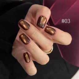 10ML 1-10PCS Winter New Style Hot Selling Black Nails Brown Nails Glass Bead Magnet Cat Eye Nail Polish Nail Set Nail Supplies