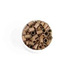 10000pcs/bag 4.0*3.6*6.0mm Copper Flared Flaring Micro Rings Tube Euro Locks for Feather Human Hair Extensions Tools Accessories