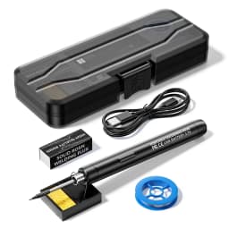 USB Wireless Digital Electric Soldering Iron Kit Cordless Adjustable Temperature 300-450℃ Smart Welding Solder Tool