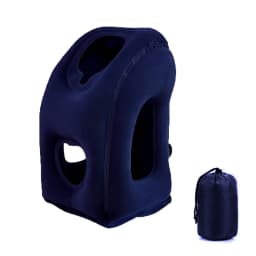 Portable Inflatable Travel Pillow Neck Support for Office Sleepouts Outdoor Camping F2 Naps Airplane Flights Train