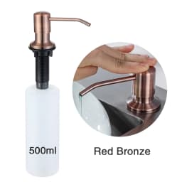 500ml Liquid Soap Dispenser Kitchen Sink Counter Lotion Soap Dispensers Manually Press Bathroom Accessories Gunmetal Red Bronze