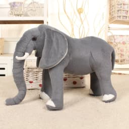 Simulation 1PC 40/60cm Infant Appease Elephant Playmate Calm Doll Appease Toys Standing Elephant Plush Toys Stuffed Toy