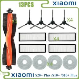 For Xiaomi Robot Vacuum S20+ Plus B108GL/ S10+ Plus B105 Parts Main Roller Side Brush Hepa Filter Mop Cloth Accessories