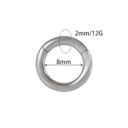 1PC Surgical Steel Nose Rings Septum Clicker Segment Hinged Ring Nose Ear Cartilage Tragus Helix Ear Lobe Body Piercing Jewelry