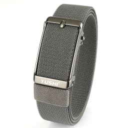 TUSHI New Elastic Belt For Men Automatic buckle Alloy Quick Release Strong Outdoor Casual Belt Tight Nylon Stretch Waistband