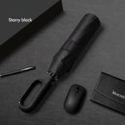 Fully Automatic Umbrella for Men And Women with Ring Buckle Design Large Rib Strong Sunshade Double Umbrella Folding Compact