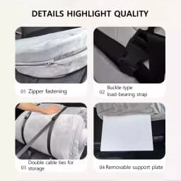 Car Mattress for Camping Trunk Memory Foam Mattress Foldable Memory Foam Car Bed Non-Slip Design for Tesla Model Y 3 2021-2026