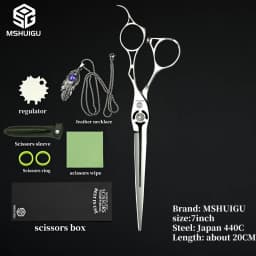 Professional Barber Scissors VG10 Steel 6.2 Inch 3D Carved Handle High-End Salon Hairdressing Sharp And Durable Cutting Tools