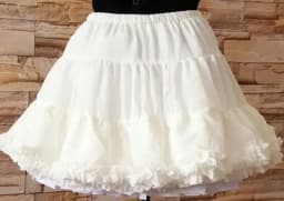 Sweet A-line Petticoat White Soft Five Layer Lolita Petticoat Hoopless Ruffle Short Tutu Skirt
