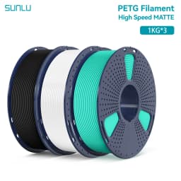 SUNLU 3KG High Speed Matte PETG Filament 1.75mm 1kg Spool (2.2lbs) High Speed Printing Filament Fit Most FDM Printer