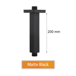 Bathroom Accessories Shower Arm Square Wall & Ceiling Mounted Shower Head Support Brushed Gold, Black, Gold, Rose, Gun Metal