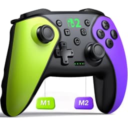 Dinofire Wireless Bluetooth RGB Controller for Nintendo Switch/Switch OLED/Lite Mobile Wired PC Gamepad Multi-Function Joystick