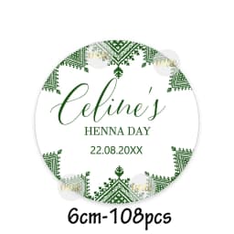 Custom Henna Water Bottle Labels Stickers Self Adhesive Candy Wrap Bridal Shower Decor Personalized Text