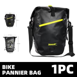 Rhinowalk Bicycle Bag Waterproof 20L 27L Quick Release Bike Side Pannier Rear Rack Saddle Bag Bikepacking Cycling Bag 1Pc Sale