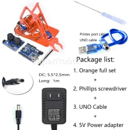 SG90 4 Dof Unassembly Acrylic Mechanical Robot Manipulator Claw For Arduino Robot Arm DIY Kit UNO Programmable Robot Starter Kit
