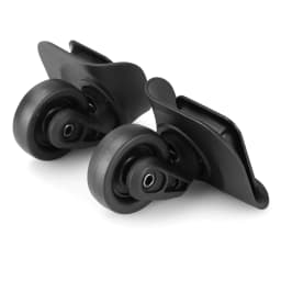 GUGULUZA 1 Pair Suitcase Wheels Replacement Luggage Wheels for Repairing Damaged Suitcase Compartment Wheels with 2 Screw Holes