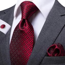 Hi-Tie White Red Striped Paisley Solid Wedding Tie For Men Design Mens Necktie Hanky Cufflink Business Party Dropshipping