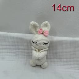 Handmade Kid Room Deco Stuffed Plush Toy Animal Amigurumi Handcrafts Kids Gifts Soft Fox Cow Lamb Birthday Sleeping Dolls