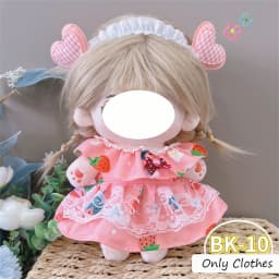 Cute Dres JK Uniform Clothes for 20cm Cotton Plush Cartoon DIY Doll Dress Up Clothing Skirt Suit Socks Toy Accessories Girl Gift