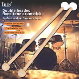 Available in Multiple Colors Percussion Instrument Drumsticks Mallets Jazz Drum Stick Double Headed Soundhammer for Drum Marimba