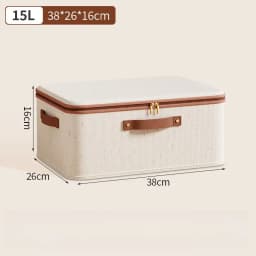 1Pcs Foldable Organizer Storage Box With Lid Large Capacity Dustproof Clothes Organizer Home Closet Multi-functional Organizer