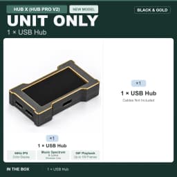 HMLAB ZNEO Gaming USB Hub - 2-to-3 Port, 8K Hz, Independent Power, With Screen, Trendy for Gaming Ambience Desk Setup