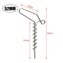 Rosewood Soft Bait Centering Pin Fishing Lure Spring Fixed Lock Multi-Depth Shallow Screw Needle Shad Tools Stainless Steel