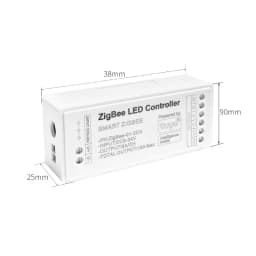 Tuya Smart Life Home LED Light Strip Zigbee 3.0 Controller 12V 24V 6A/CH Dimmer CCT RGB Alexa Button Switch Casa Miboxer