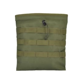 Tactical Roll-up MOLLE Dump Pouch Magazine Recovery Bag Outdoor Drawstring Mag Recycling Storage Pack for Airsoft Hunting Gear