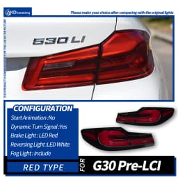 Car Lights for BMW G30 G38 2018-2022 5 Series LED Auto Taillight Assembly Upgrade 2022 Newest Dynamic Signal Lamp Accessories