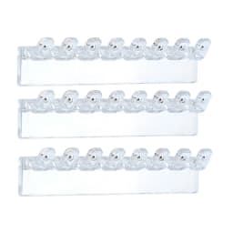 3Pack Necklace Holder, Necklace Organizer Wall Mounted with 8 Hooks, for Hanging Jewelry, Bangles, Bracelets and Rings