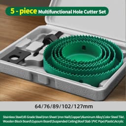 GREENERY 19-127mm Hole Saw Cutting Set Saw Cup Wood Crown Drill Bit Sharp Teeth For Drywall Steel Plastic PVC Woodworking Tools