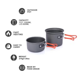 Widesea Camping Tableware Outdoor Cooking Set Camping Cookware Travel Tableware Pincin Set Hiking Cooking Utensils Cutlery