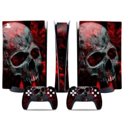 For PS5 Digital Protective Skin Sticker Vinyl Decal Full Set Cover Wrap for Game Console and 2 Controllers