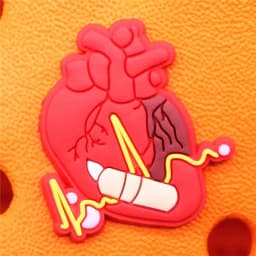 1pcs Human Organs Shoe Charms Heart Brain Stomach PVC Shoe Accessories Decoration Clog Pins Fit Party Kids Gifts
