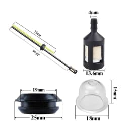 2 Set Fuel Line Hose Tubes Trimmer Cutter Fuel Line Filter Hose Pipe Tank Kit String Trimmer Accessories New
