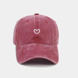 Washed Cotton Baseball Cap Women Men Soft Top Embroidered Love Retro Simple Summer Snapback Hats For Women Outdoor Dad Hat New