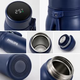 Philips Electric Kettle Thermos Cup 480ML 316 Stainless Steel Temp Display 24-Hour Long Insulation IPX7 AWP2569 insulated bottle