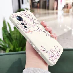 Plum Blossom Phone Case For Xiaomi Mi 14T 14 13 12 13T 12T 12S 11 11T Ultra 10 10T 9 9T 9SE 8 Pro Lite 5G Liquid Silicone Cover