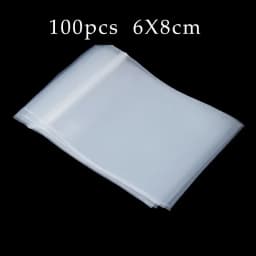20-100Pcs Thick Clear Zip Lock Ziplock Storage Bags Heavy-Duty Transparent Plastic Small Jewelry Packing Reclosable Poly Bag
